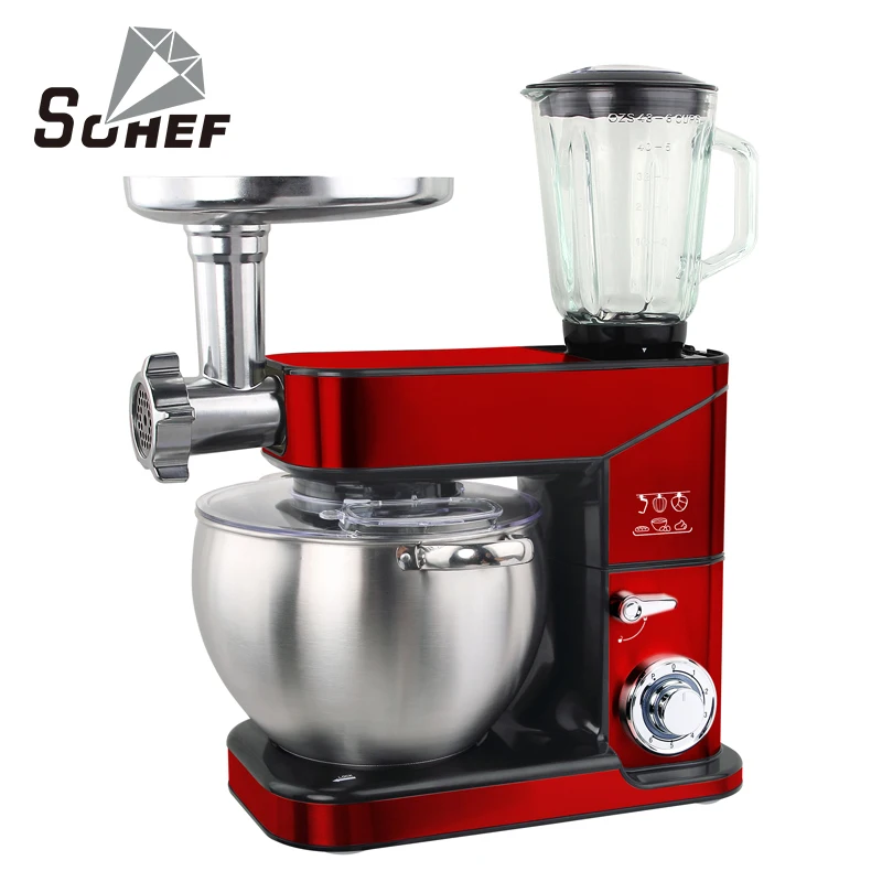 High Speed Control Stand Mixer Electric Kitchen Appliances Multi-purpose Dough Stand Mixer