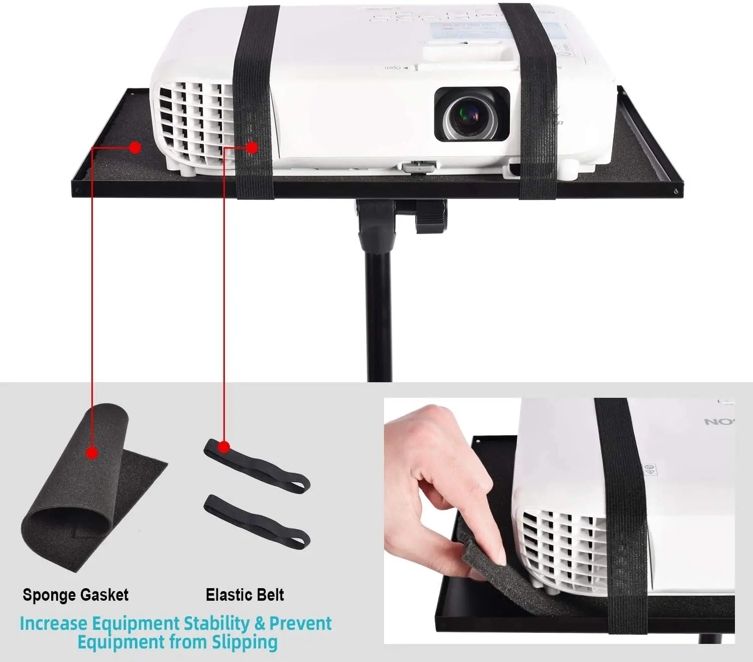 
Top Selling Universal Laptop Projector Tripod Stand Computer Book DJ Equipment Holder Mount Height Adjustable 