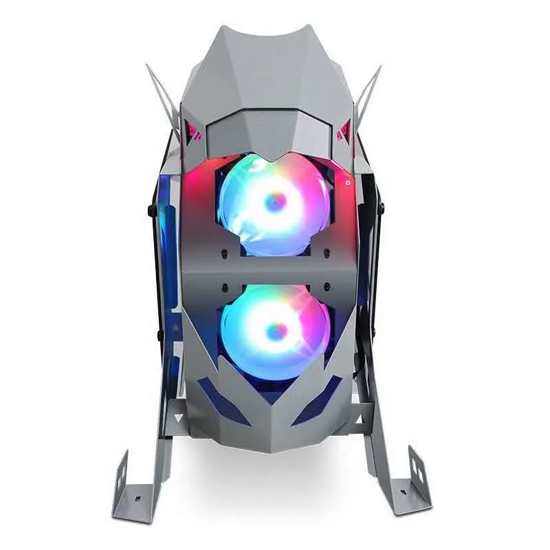 Лидер продаж игровой компьютерный корпус F927 Mid-Tower с вентиляторами RGB боковые панели из закаленного стекла поддержкой водяного охлаждения в форме