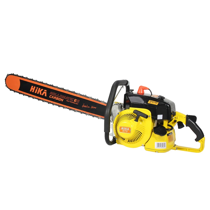 2 stroke single cylinder 105.7cc large displacement gasoline chain saw 070 for wood cutting machine with all spare parts