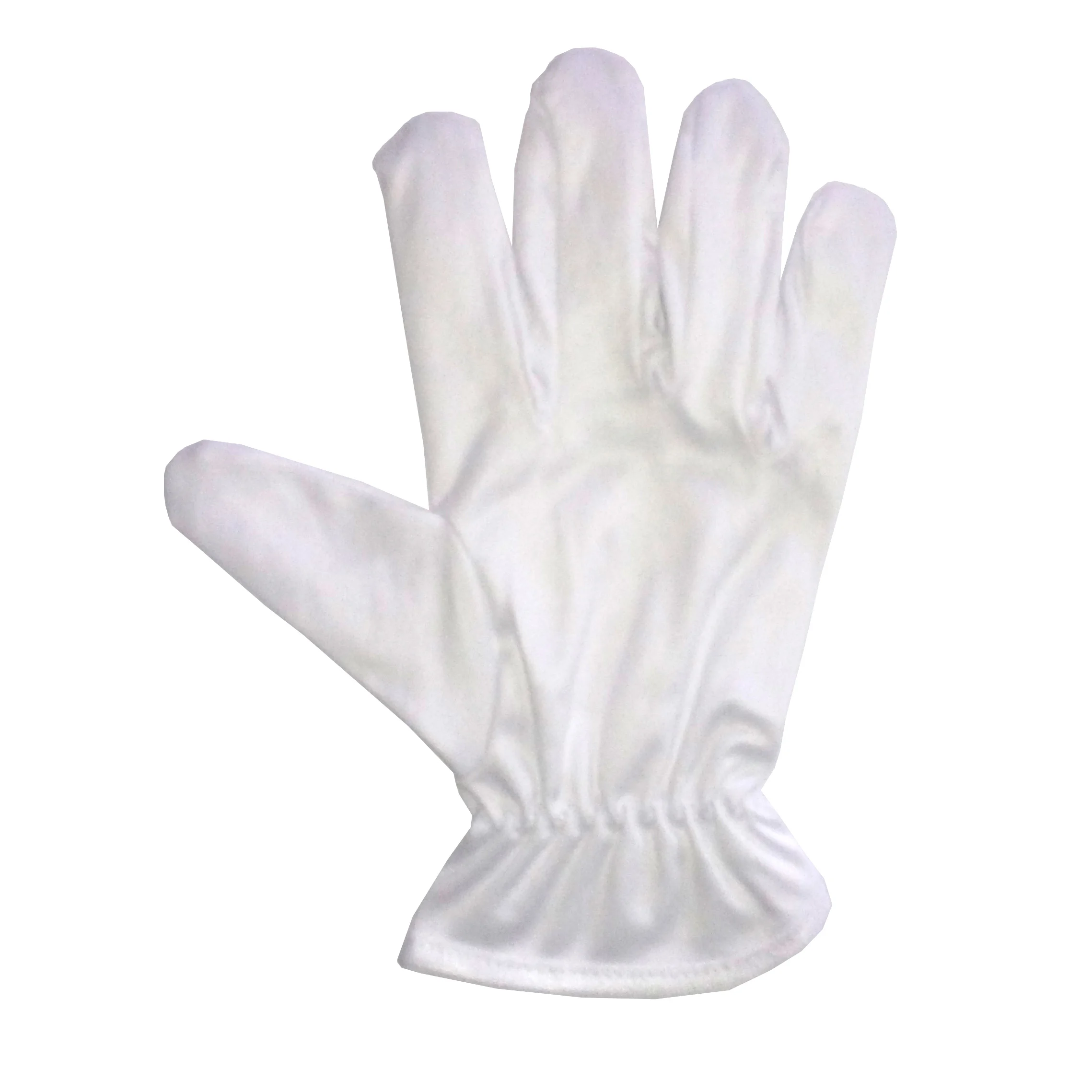 white yellow microfiber glove upholster