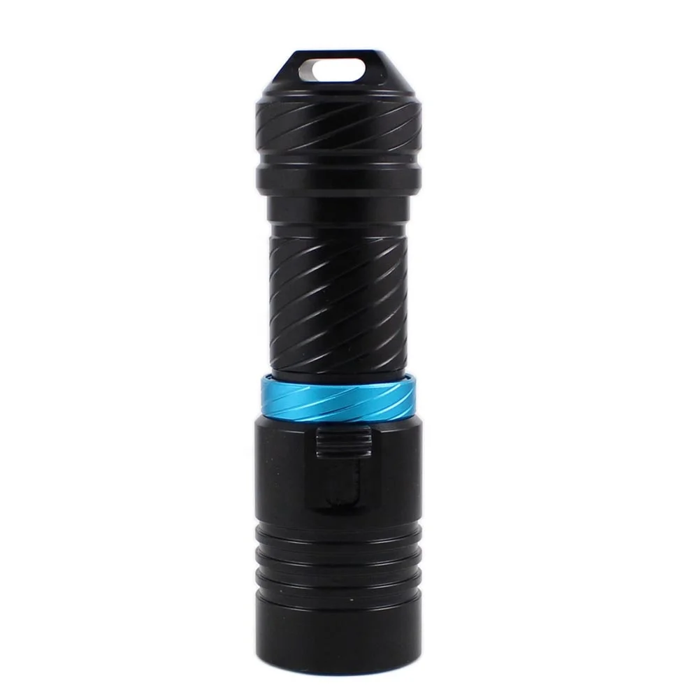 Hxj Professional Diving Flashlight DX1  T6 1500LM Rechargeable 26650 Distant Spotlight Scuba Flashlight with Strap