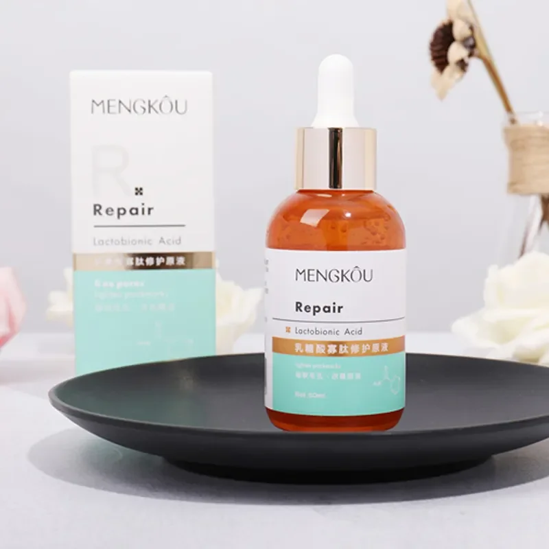 Private Label Lactobionic Acid Facial Serum for Skin Care Antioxidant and Whitening Pore Minimizing Face Serum