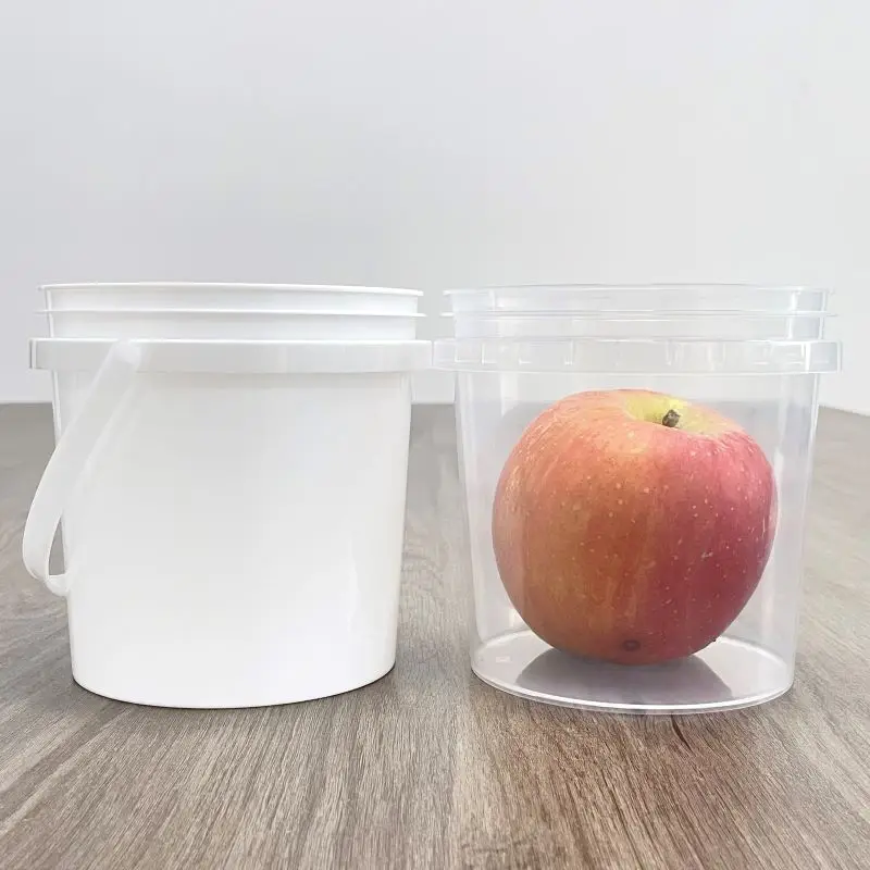 1l 2l 5l PP Packaging Container Plastic Drum Seal Paint Pail Buckets With Handle Lids