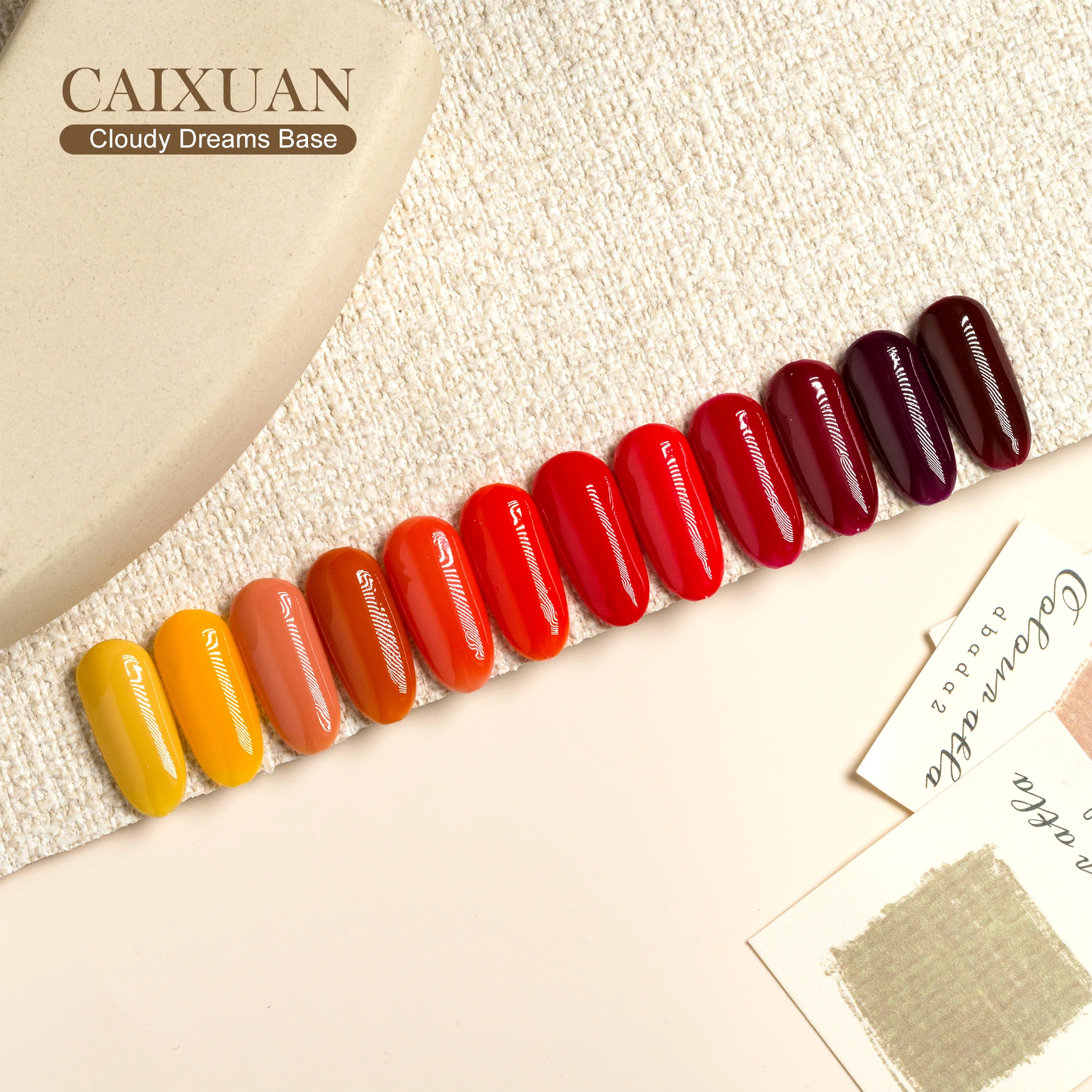 Winter Colors Caixuan 2024 New Cloudy Dreams Rubber Base Gel Nail Polish