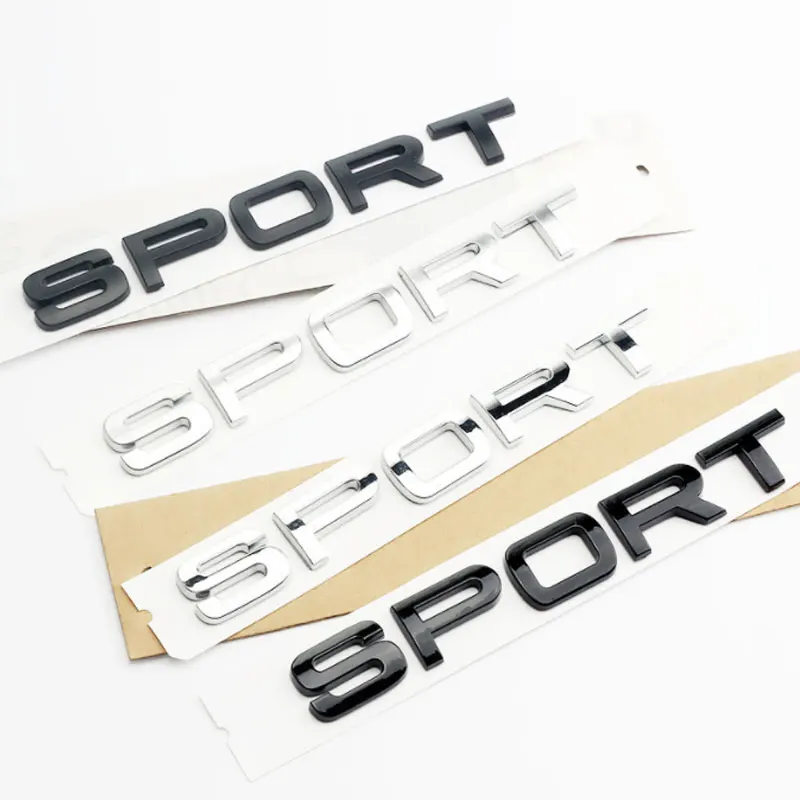 SPORT Letter Badge Car stickers for Land Rover Discovery Range Rover DEFENDER sport refit rear trunk new old accessories logo