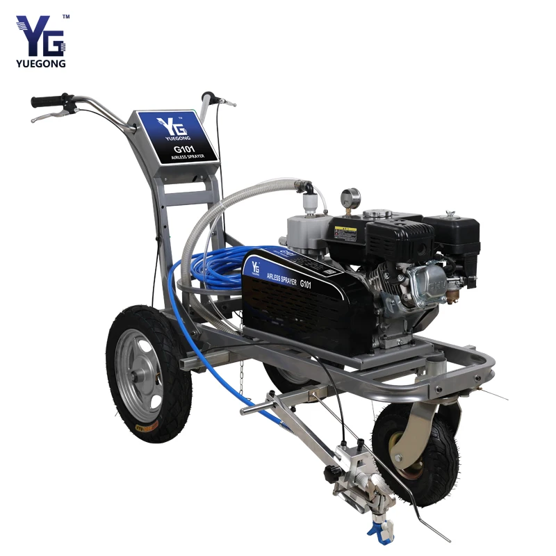Factory Price Parking Lot Factory Floor Striping Line Pavement Cold Paint Road Marking Machine YG101