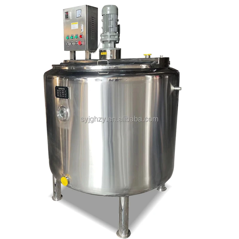 Stainless steel and low-speed anchor scraping wall mixing jacket heating mixing tank in daily chemical plant