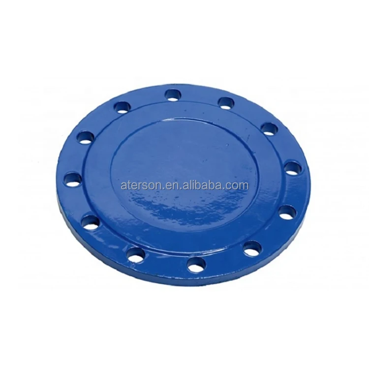 En545 Ductile Iron Cast Iron Pipe Fitting Fbe Coated Black Bituminous Blind Flange (Pn 16)