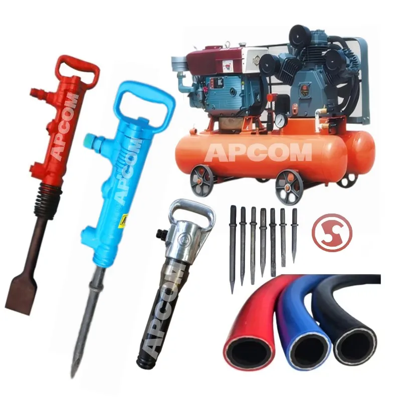 APCOM hand-held Pneumatic Air pick jack hammer pneumatic breaker G10 G7 G15 G20 Wind Pickaxe