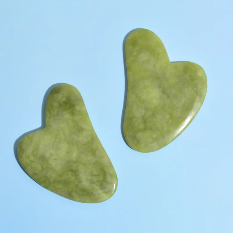 100% Natural Popular Stone Gua Sha Tool Facial Massage jade roller Scrapping Guasha Plate For Face