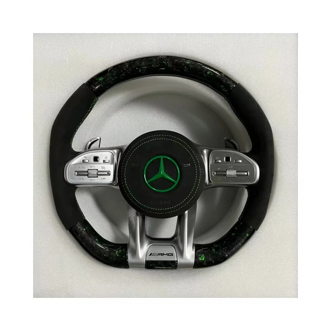 Forged Black Steering Wheel For Mercedes Benz W204 W205 W212 W214 W215 AMG CLE Car Interior Accessories