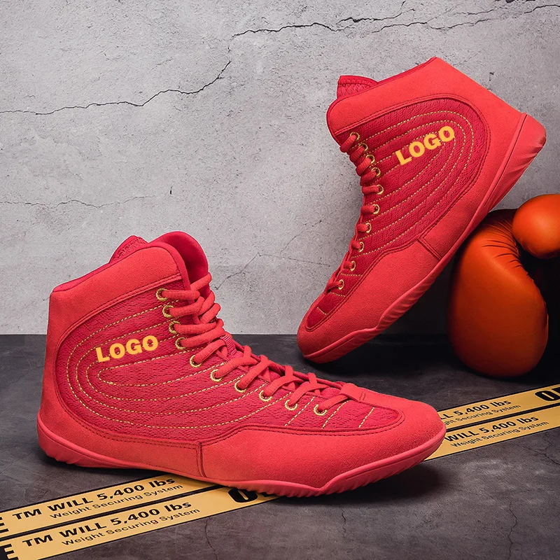 Custom High-top Combat Training Bodybuilding Shoes Boxing Shoes For Men