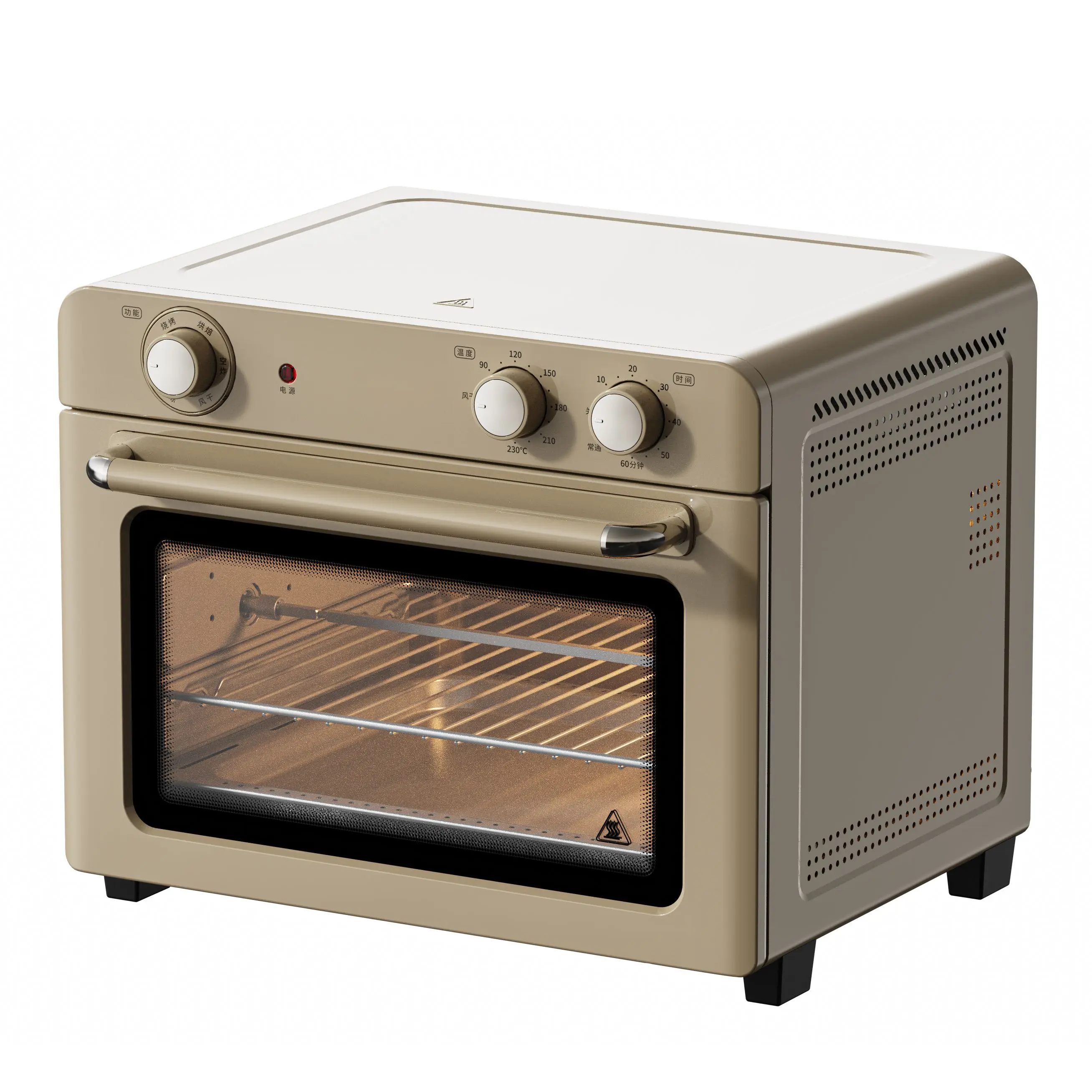 Easy Operation Electric Pizza Maker 26L Countertop Toaster Air Fryer Oven With Bread Maker