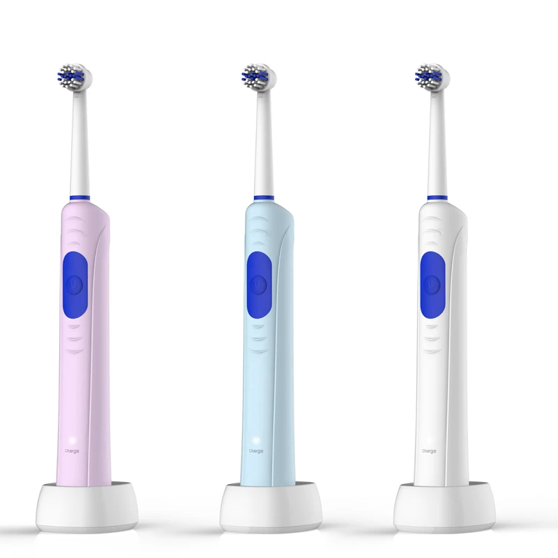 one button rechargeable  rotary  toothbrush dental care toothbrush  HYK-11004