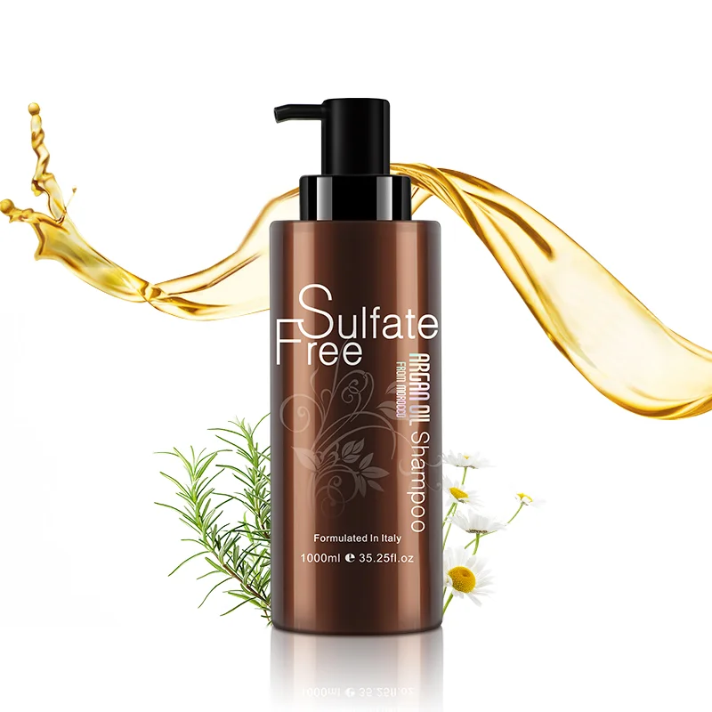 Оптовая продажа продукты для ухода за волосами без сульфата арганового масла органический Кератиновый шампунь и Кондиционер