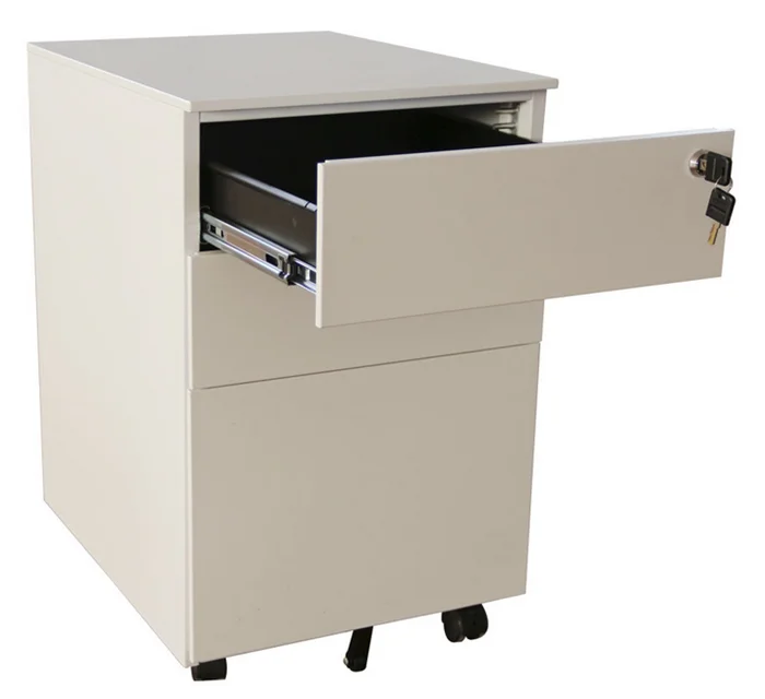 3 Drawer Metal Mobile Pedestal Movable File Cabinet