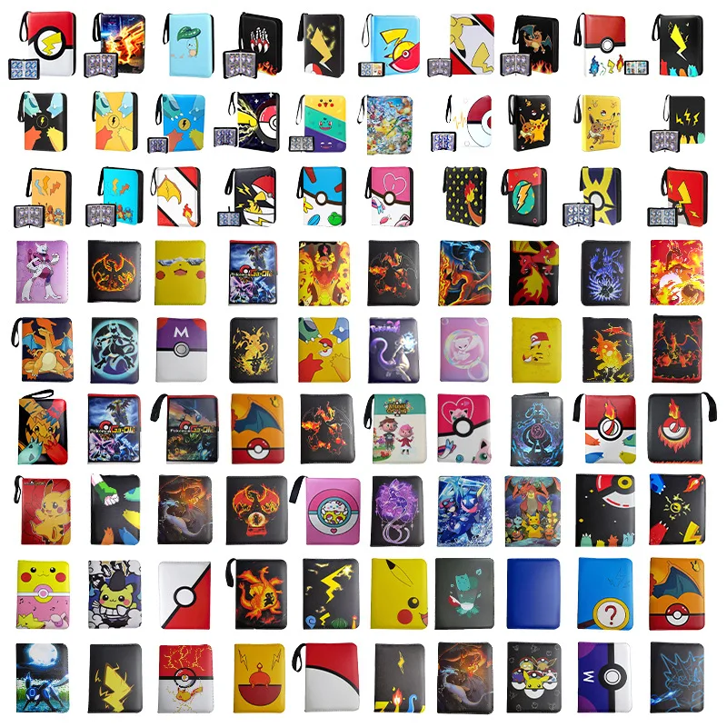 Держатель для карт Pokemoned папка игровых альбом Ka waii piKa chu с 50 премиальными 4-карманными листами удерживает 400