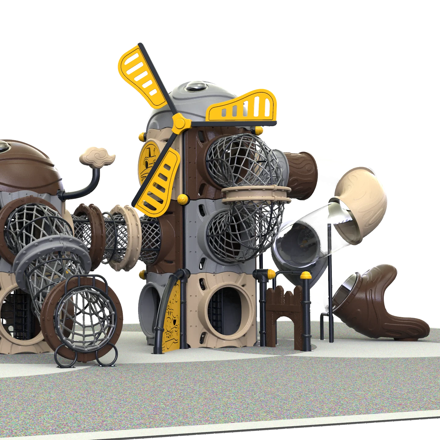 Outdoor ground playground kids fun factory luxury outdoor playground