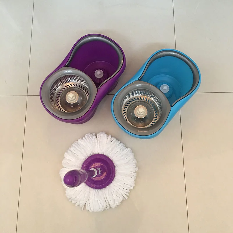 Hot Sale Rotating Mop Spin Flat Mop Floor Wipers With Washing Bucket