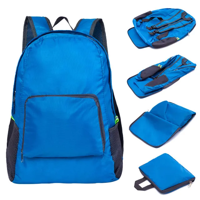 Promotional Cheap 420D Nylon Polyester Waterproof Printed Logo Folding Drawstring Gym Bag