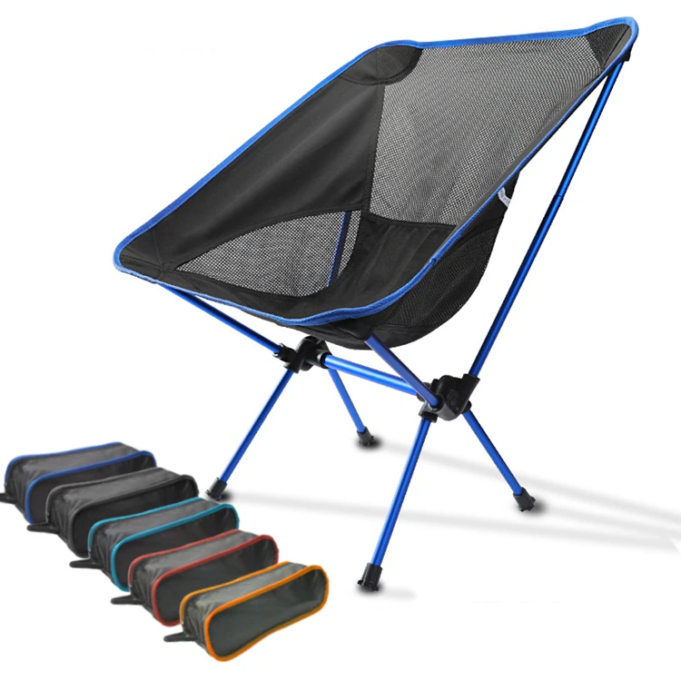 Outdoor Folding Moon Chair Ultralight Aluminium Camping Chair Beach Chairs