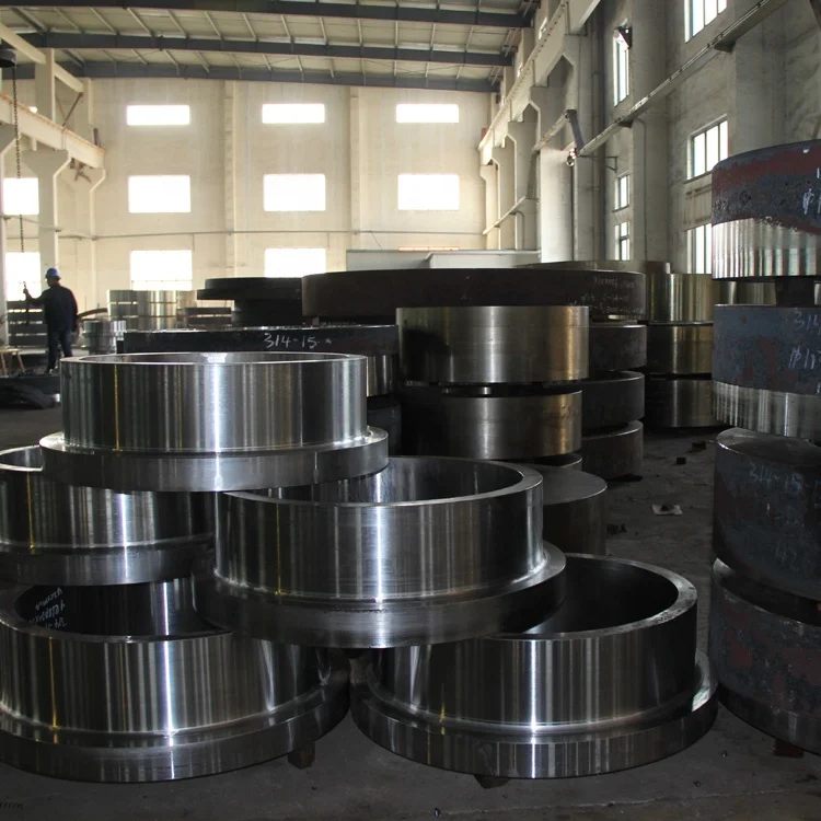Oem Customized large diameter carbon steel forged ring stainless steel forging parts