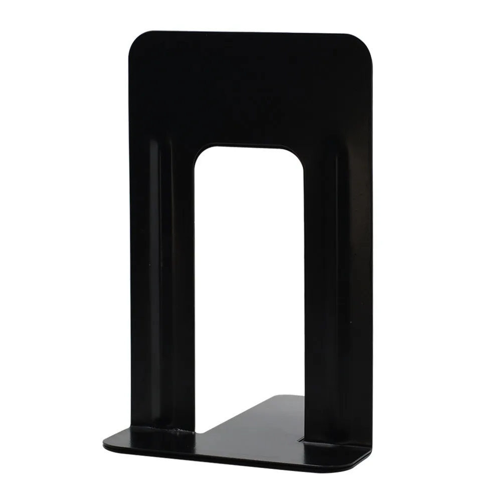 Office Non-Skid Metal Book End Book Stopper for Books/CDs/DVDs