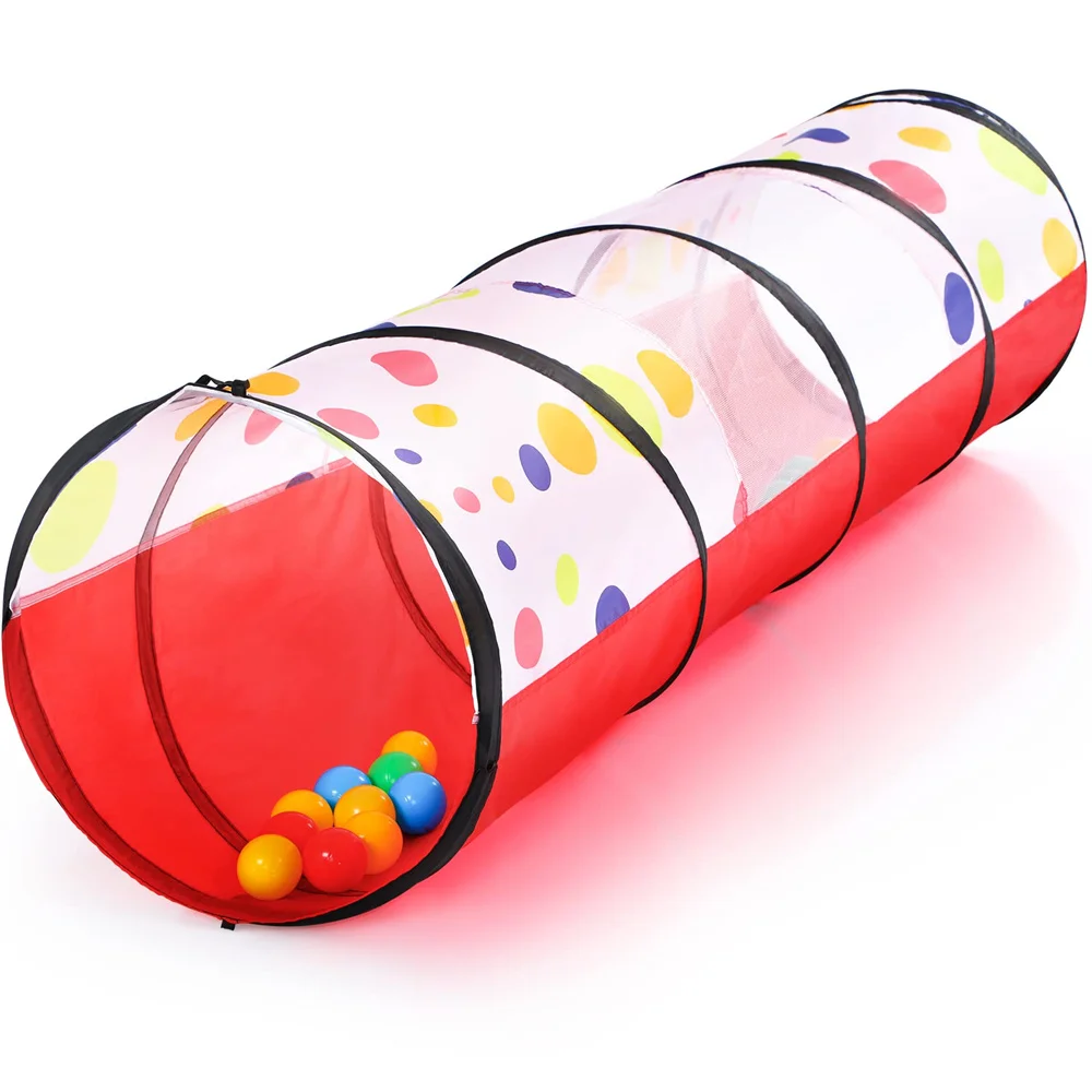 Custom Logo Boy and Girl Play Tunnel Indoor and Outdoor Game Kids Play Tunnel Tent for Toddler