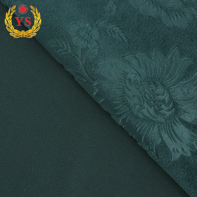 
Top selling wholesale 3d emboss polyester velvet upholstery fabric 