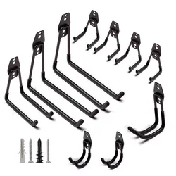 Heavy Duty Utility Balcony Hook Wall Mounted Storage Tool Hanger Ladder Hook Household Plastic Dipping Garage Hooks