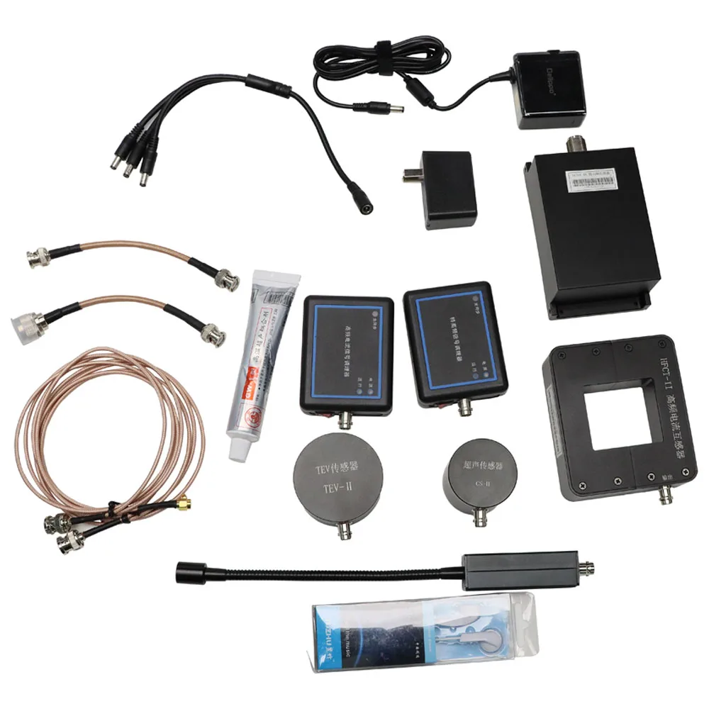 UHF TEV HFCT Ultrasonic Sensor Handheld Partial Discharge Tester PD High Voltage Detector for Cable GIS Switchgear