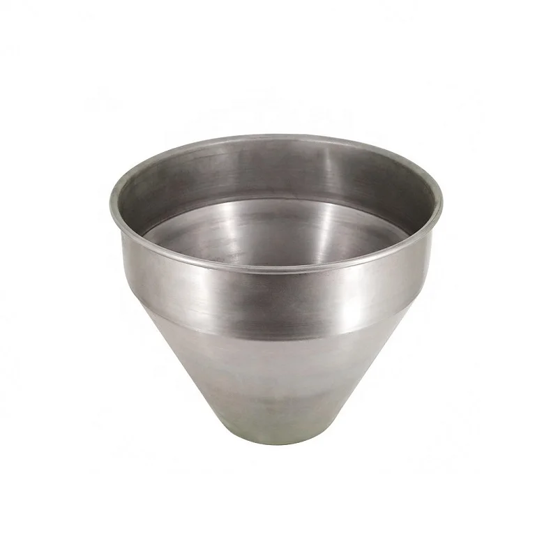 Custom metal spinning large cone stainless steel funnels