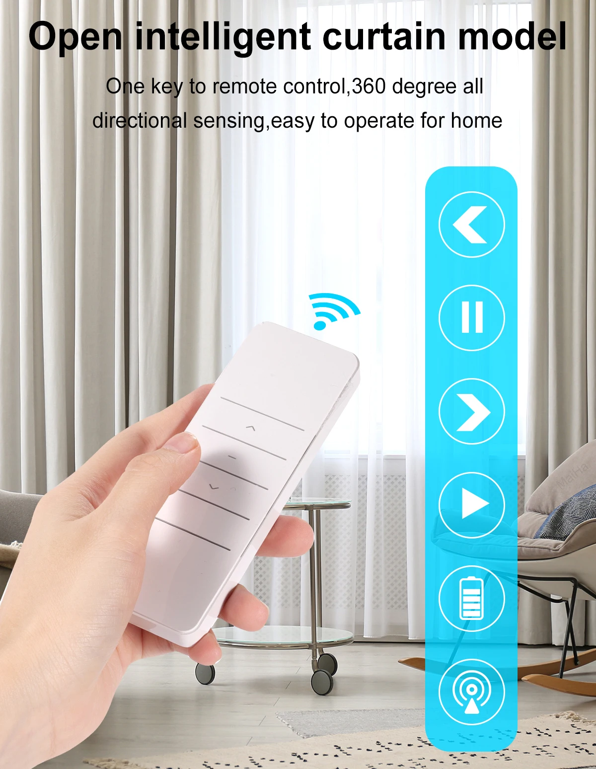 TYSH Tuya WiFi Zigbee Motorized Curtain Rods Set Alexa Smart Home Motorised Curtain Poles For House Automatic Curtain