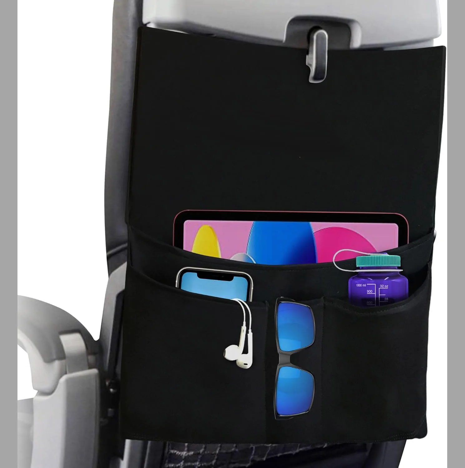 Premium new hot product BSCI factory travel custom logo Airplane Pockets Airplane Tray Table Cover Organizer