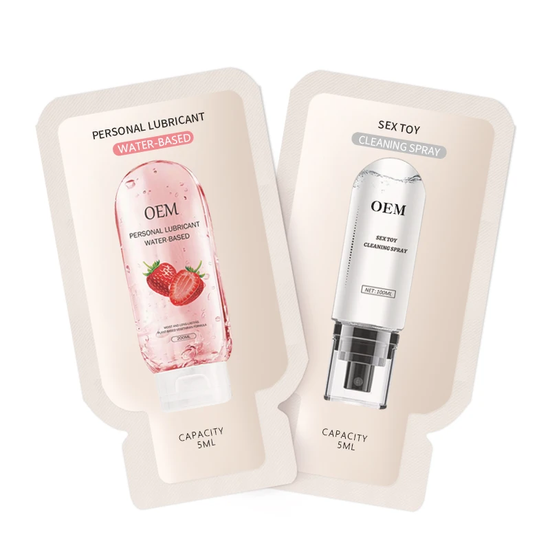 OEM 5/10/20ml 5g Bag Sachet Portable Sex Lubricant For Personal Disposable Water Based Silicone Condom Gel Lube Edible Grade