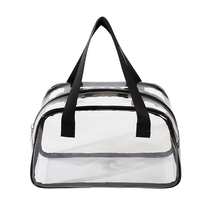 
Custom Eyelash Frosted Tote Make Up Kit Bag Portable Clear Travel Private Label Makeup Bag Zipper Transparent Pvc Cosmetic Bag 