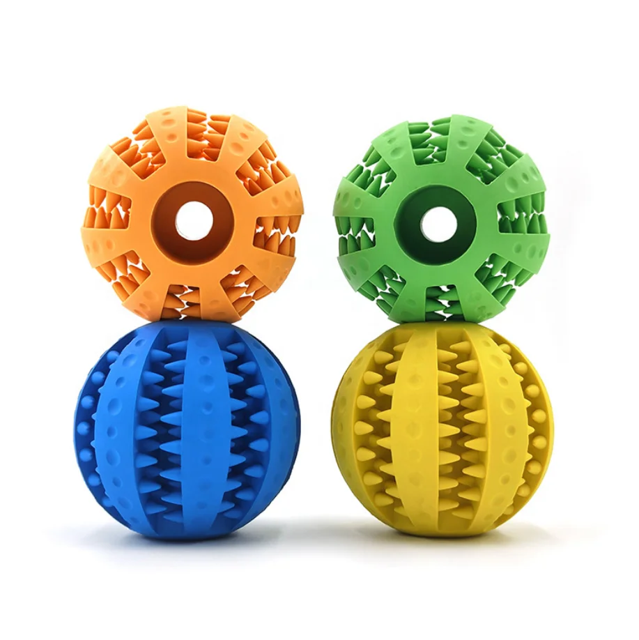 Pet Tooth Cleaning Food Dispensing Chewing IQ Treat Ball Juguete Para Perro Dog
