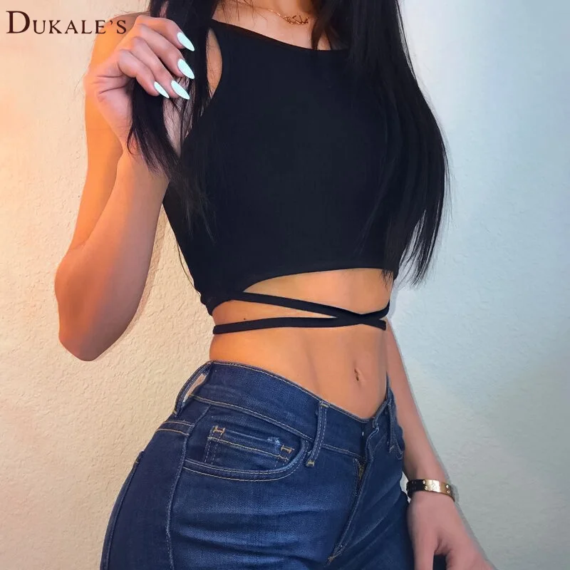 New Sexy Cross Halter Camisole Womens Tank Tops Crop Top Tie Mesh Tights Sleeveless Camisole Tie Mesh Strap Tank Crop