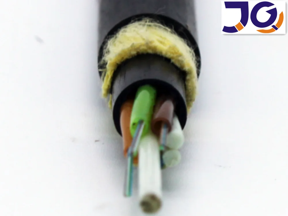 Factory Supply Aerial Power Optical Single Mode ADSS 12 24  Core Outdoor Fiber Optic Cable price meter