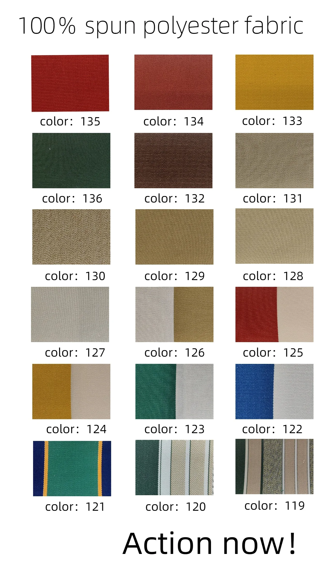 Hot sell  waterproof Spun polyester awning fabric for outdoor canopy furniture