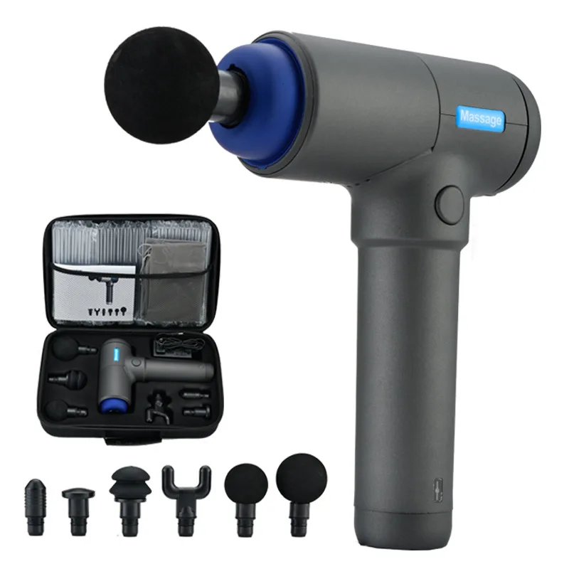 Wireless smart red musle massage gun deep tissue percussion massager massage gun 16mm for athletes