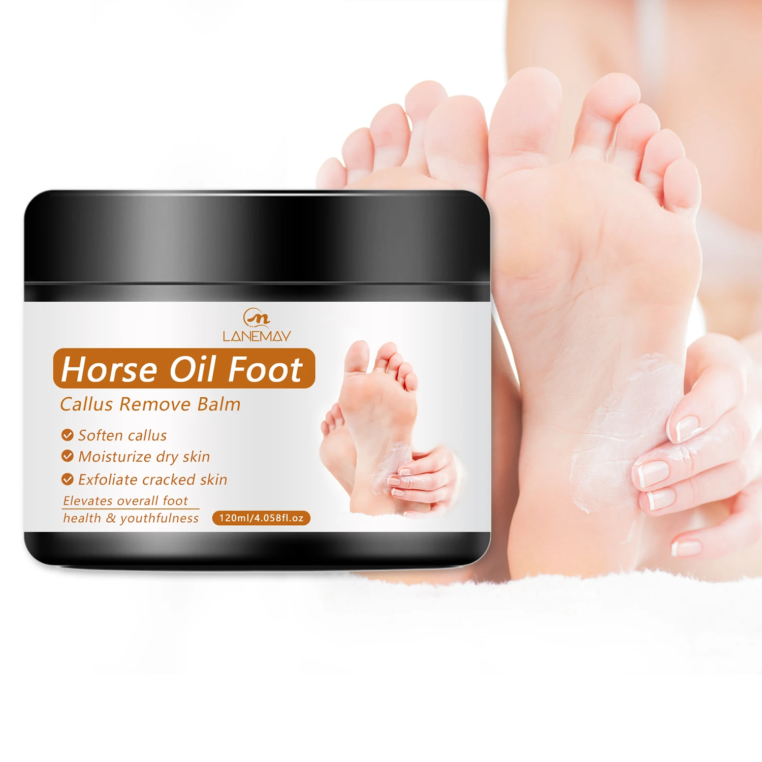 Best selling Refined Shea Butter Horse Oil Moisturising Skin Care Foot Callus Remover Foot Cream