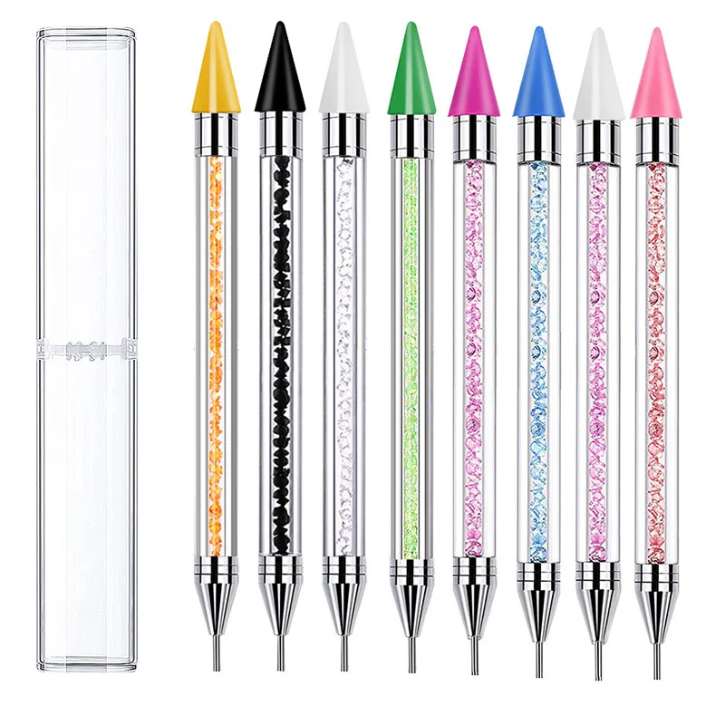 Nail Point Pens For Salons Professional Manicure Pedicure Tools Wholesale Colorful DIY 5D Painting Nail Art Rhinestone Pen