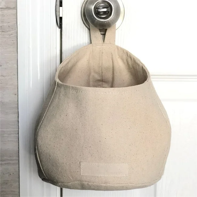Duck Canvas Hanging Basket Office Children or Bedroom Storage Kitchen Storage Pod Fabric Hanging Basket