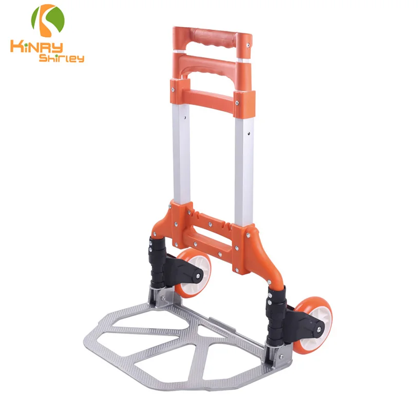 ph70 Aluminum Folding 2-wheel Hand Truck Lightweight Portable Trolley for Indoor Outdoor Travel Shopping Office hand dolly