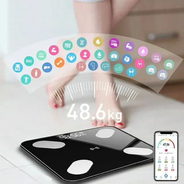 Smart electronic health scale body fat scale human health  fitness gym household smart weighing scale