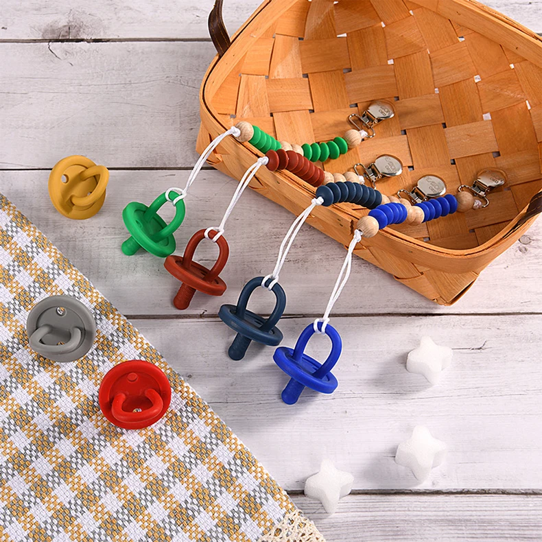 wholesale custom baby pacifier bottle nipple dummy silicon soother adult pacifier