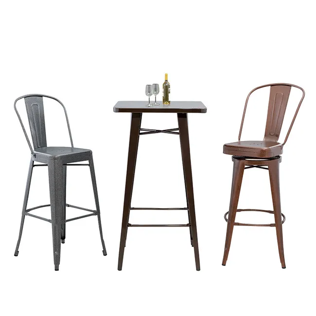 metal iron bar furniture for home bar and restaurant
