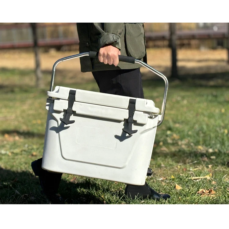 20QT  white Cooler Box for  Dry Ice Food  Thermal Insulated Fish Storage Box     LLDPE cooler box